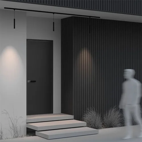 Уличный трековый подвесной светильник Focus Led Elasity IP 3000К 8Вт 38° черный (Черный) - фото 8