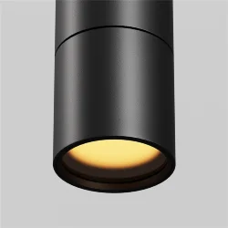 Уличный трековый подвесной светильник Фокус / Focus Led Elasity IP 3000К 8Вт 38° черный (Черный) O-TR01-1-P-8WB3K