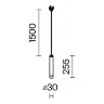Уличный трековый светильник Фокус / Focus Led 3000К 8Вт IP 65 38° (Черный) O-TR01-1-P-8WB3K - фото 8