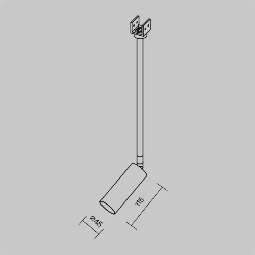 Уличный трековый светильник Focus Led Elasity IP 3000К 8Вт 55° черный (Черный) - фото 4