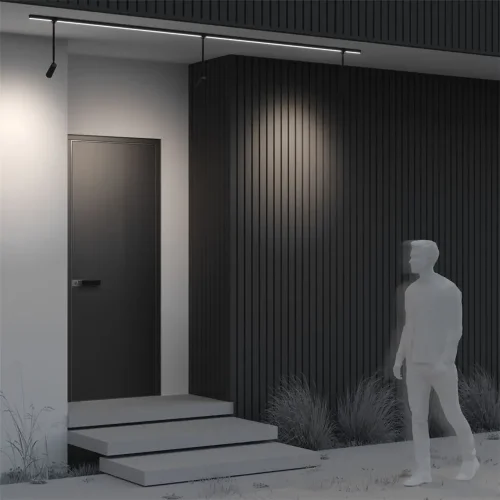 Уличный трековый светильник Focus Led Elasity IP 3000К 8Вт 55° черный (Черный) - фото 8