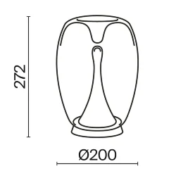 Настольный светильник Всплеск / Splash 3000К 9Вт (Золото) MOD282TL-L15G3K1