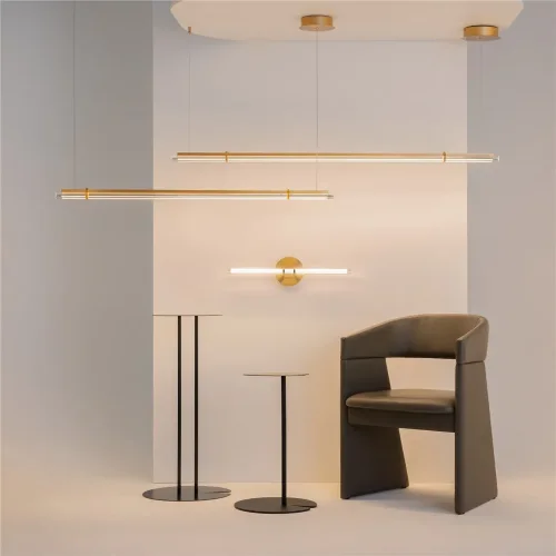Подвесной светильник Перо / Plume 3000К 28Вт (Латунь) MOD340PL-L28BS3K - фото 9