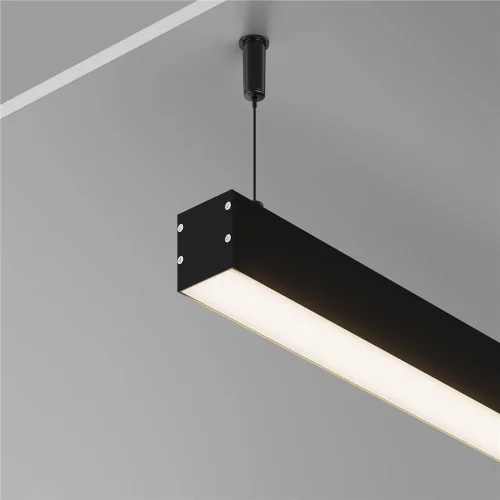 Алюминиевый профиль накладной-подвесной 35x35 (Черный, 2 м), ALM-3535BT-B-2M 633003 (Черный) - фото 7