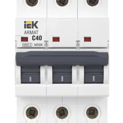 Выключатель автоматический модульный 3п C 40А M06N ARMAT IEK AR-M06N-3-C040