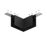 Соединитель для шинопровода Denkirs SMART 48V BASE | СМАРТ 48V БЕЙС TR8512-BK. Фото 2