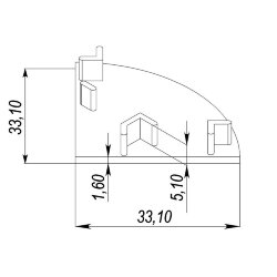 Заглушка для LC-LPU-3333 Правая