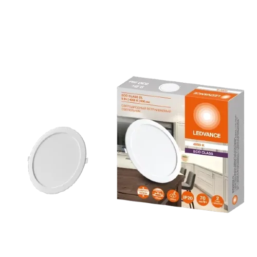 Светильник светодиодный встраиваемый 9W/4000K | D-123 H-28 | DL ECO IP20 D95 | - LEDVANCE. Фото