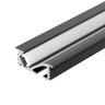 Профиль SL-BEVEL-W21-F-2000 ANOD BLACK (Arlight, Алюминий) - фото 1