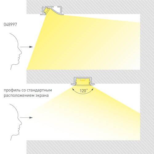 Профиль SL-BEVEL-W21-F-2000 ANOD BLACK (Arlight, Алюминий) - фото 3