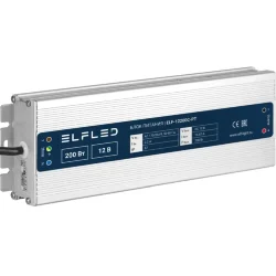 Блок питания герметичный компактный ELF, 12В, 200Вт, металл, IP67