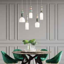 Подвес «ODEON LIGHT EXCLUSIVE» 4861/1, серия: CANDY (крепление на планке) - Светильники с керамикой