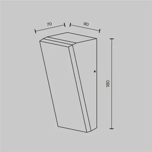 Настенный светильник (бра) Brick 3000K 10Вт IP 54 (Графит) - фото 14