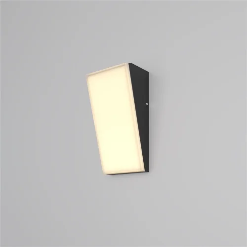 Настенный светильник (бра) Блок / Brick 3000K 10Вт IP 54 (Графит) O436WL-L10GF3K1 - фото 3