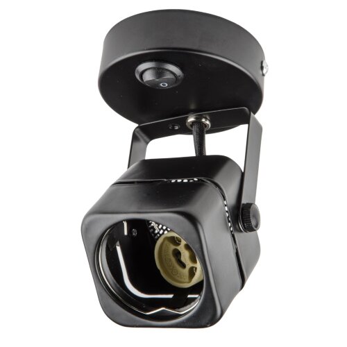 DLC-S613 GU10-B BLACK Светильник декоративный накладной, серия Sotto, Без лампы, цоколь GU10, Выкл, на корпусе, Металл, Черный, TM Fametto - фото 2