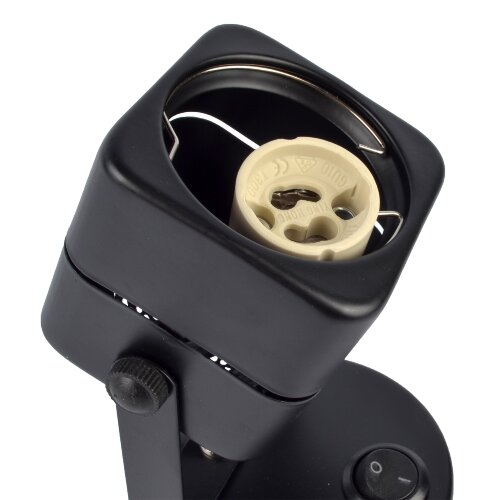 DLC-S613 GU10-B BLACK Светильник декоративный накладной, серия Sotto, Без лампы, цоколь GU10, Выкл, на корпусе, Металл, Черный, TM Fametto - фото 3