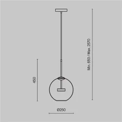 Подвесной светильник Cometa 3000К 12Вт (Золото)