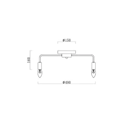 Люстра FR4010CL-05GB Матис E14x5 (Черный с Золотом) FR4010CL-05GB