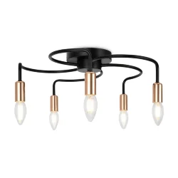Люстра FR4010CL-05GB Матис E14x5 (Черный с Золотом) FR4010CL-05GB