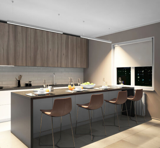 DK9124-WH Линейный светильник 30W 1250mm 4000K, белый. Фото 4