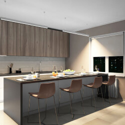 Линейный светильник 30W 1250mm 4000K, белый, Denkirs DK9124-WH