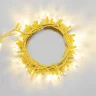 Гирлянда Нить 10м Тепло-Белая 24В, 100 LED, Провод Золотой Каучук 2,3мм, IP65. Фото 1.