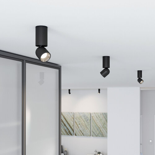 Светильник накладной светодиодный Spot 8W 4000K черный - Фото 4