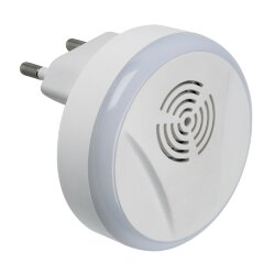 UDR-E15 WHITE Ультразвуковой отпугиватель насекомых и грызунов, 220В, Площадь до 120м2, С подсветкой, Белый, TM Uniel