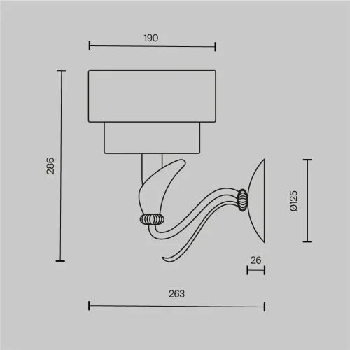 Настенный светильник (бра) Lillian E14х1 40Вт (Бронза) - фото