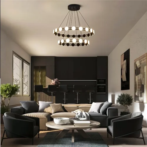 Подвесной светильник Freya FR6180PL-L70B (Черный) - фото 6