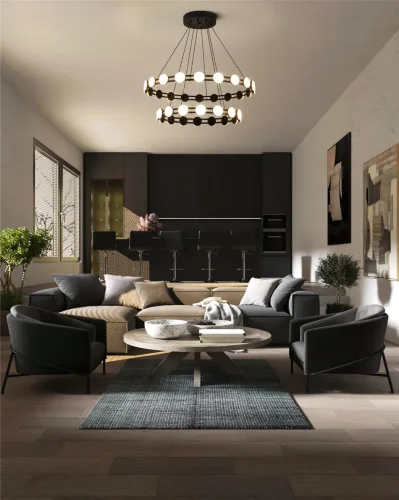 Подвесной светильник Freya FR6180PL-L70B (Черный) - фото 8