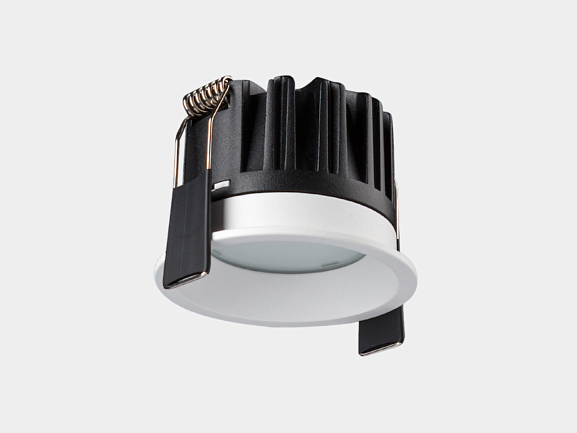 'Светильник светодиодный Встраиваемый , серия DL-RE, Белый, 8Вт, IP44, Теплый белый (3000К) , DL-RE1202-WH-WW - фото