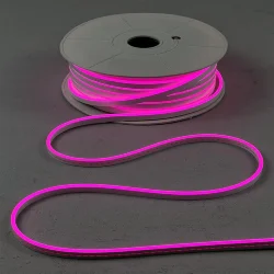 Односторонний Гибкий Неон 6х12мм Розовый 12В, IP65