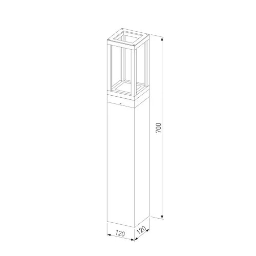 Ландшафтный светодиодный светильник Frame LED IP54 1529 TECHNO LED черный - фото 5