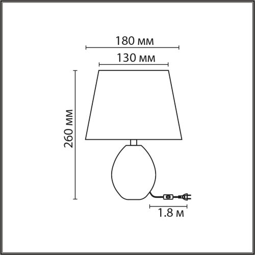 Настольная лампа «LUMION» 8143/1T, серия: KEILA. Фото 3.