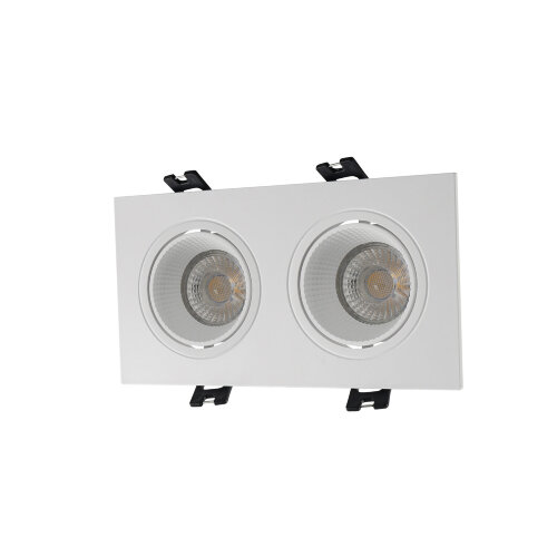 DK3072-WH Встраиваемый светильник, IP 20, 10 Вт, GU5.3, LED, белый/белый, пластик.