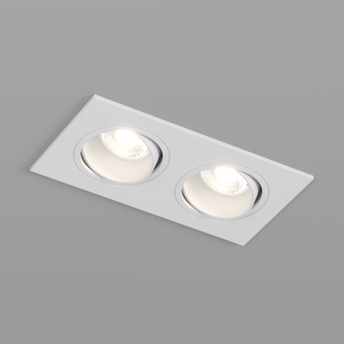 DK3072-WH Встраиваемый светильник, IP 20, 10 Вт, GU5.3, LED, белый/белый, пластик.