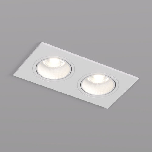 DK3072-WH Встраиваемый светильник, IP 20, 10 Вт, GU5.3, LED, белый/белый, пластик. Фото 2