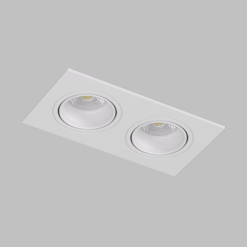 DK3072-WH Встраиваемый светильник, IP 20, 10 Вт, GU5.3, LED, белый/белый, пластик. Фото 3