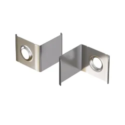 Комплект креплений (для профиля 16×16) 10 шт., ALM009MT (Хром)