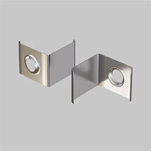 Комплект креплений (для профиля 16×16) 10 шт., ALM009MT (Хром) - фото 4