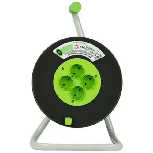 Удлинитель на пластик. катушке 4х15м без заземл. KAT-2x0.75-15m Greenline ПВС 2х0.75 Эра Б0065052 - фото 2