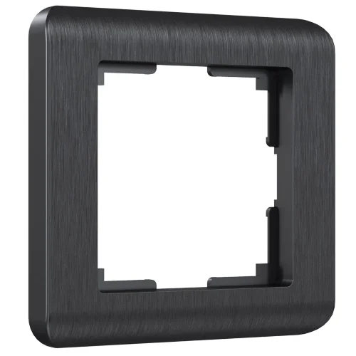 Рамка из поликарбоната на 1 пост Stream графит W0012104 - фото