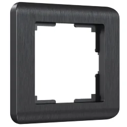 Рамка из поликарбоната на 1 пост Stream графит W0012104