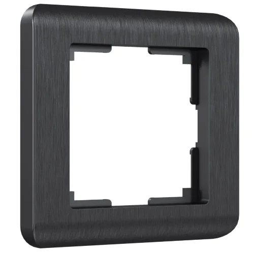 Рамка из поликарбоната на 1 пост Stream графит W0012104 - фото