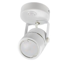 DLC-S612 GU10-B WHITE Светильник декоративный накладной, серия Sotto, Без лампы, цоколь GU10, Выкл, на корпусе, Металл, Белый, TM Fametto