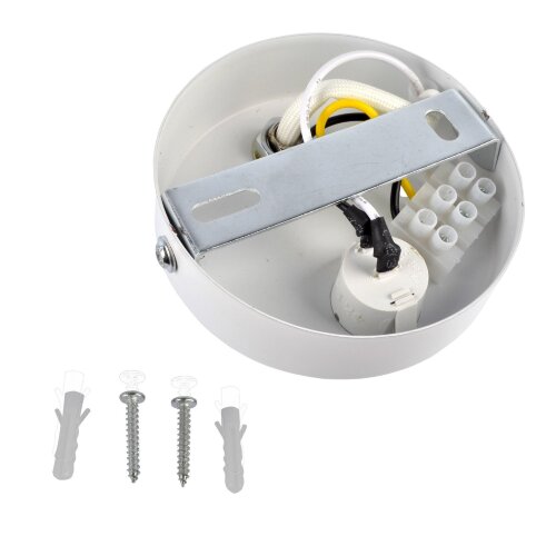 DLC-S612 GU10-B WHITE Светильник декоративный накладной, серия Sotto, Без лампы, цоколь GU10, Выкл, на корпусе, Металл, Белый, TM Fametto - фото 5