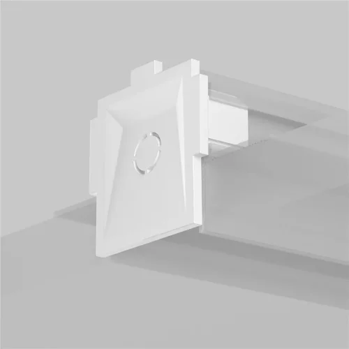 Комплект заглушек к встраиваемому шинопроводу Radity 2шт (Белый) - фото 3