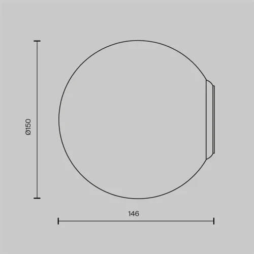 Настенный светильник (бра) Basic form E14х1 40Вт (Белый) - фото 2