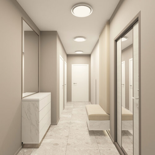 DK6515-WH Накладной светильник, LED, 40W, IP 20, 3000K - 6500K, белый, металл, полимер. Фото 4